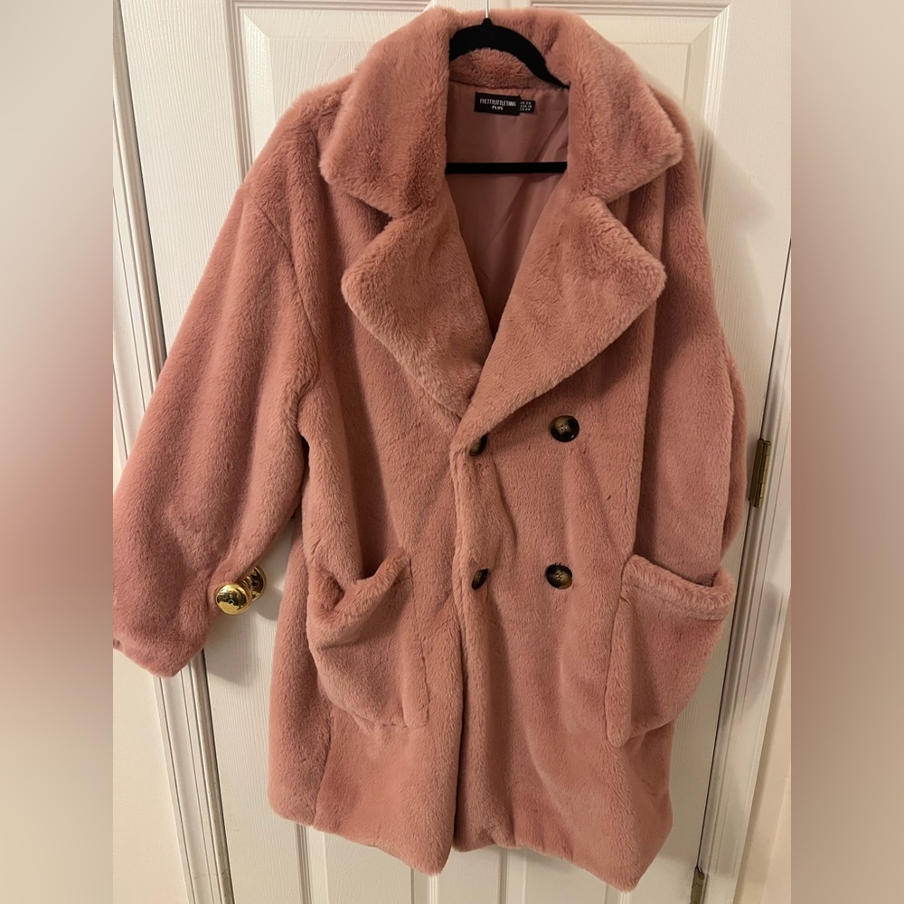 PrettyLittleThing Blush Teddy Jacket